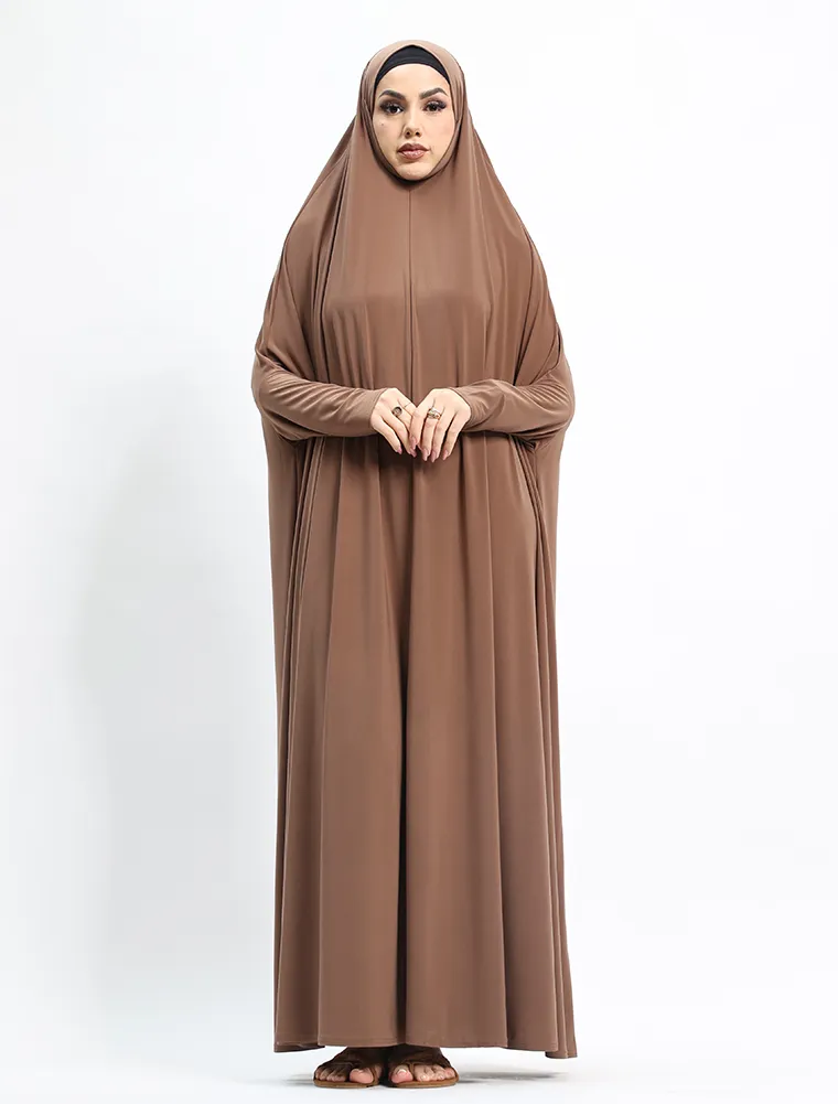 Mocha Jersey Jilbab